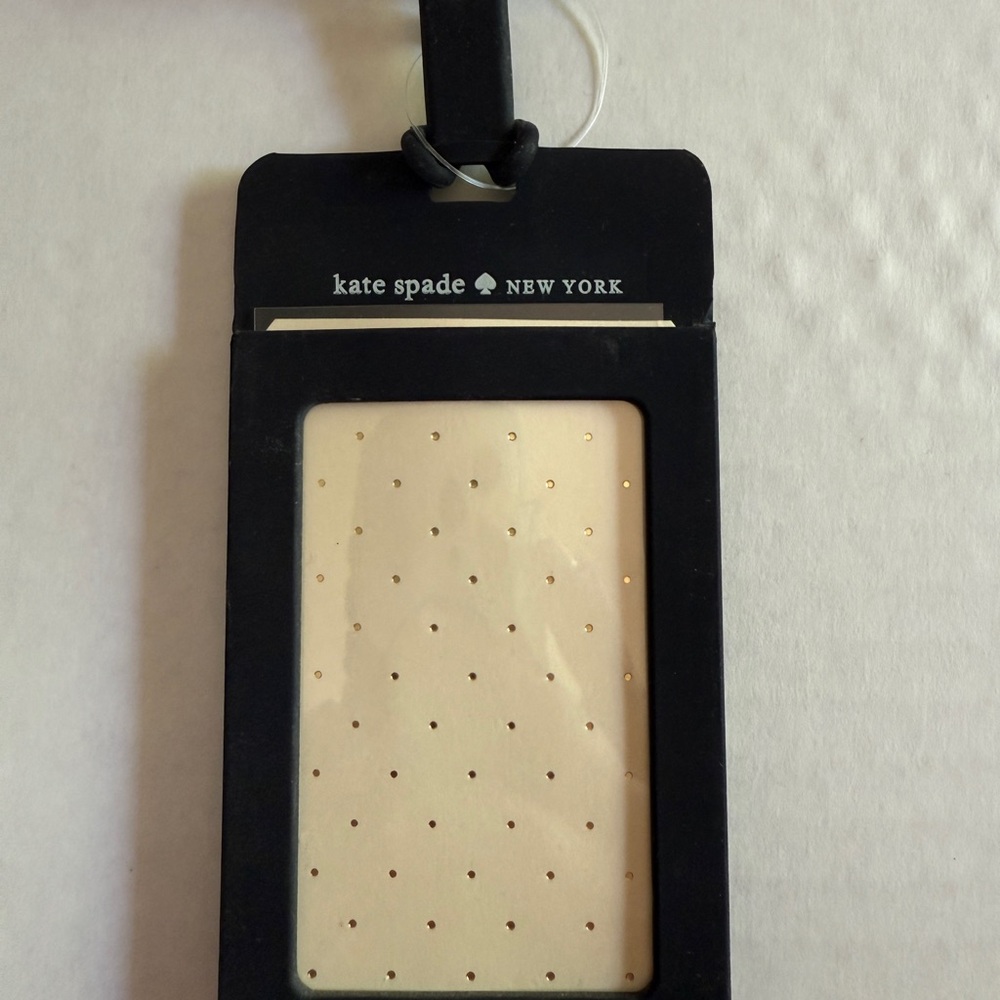 Kate Spade Black and White Dot Silicone Card Case